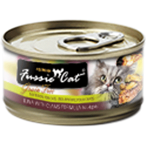 Fussie Cat Premium Tuna with Clams Canned 24/2.82oz Fussie Cat, Premium, Tuna, Canned, clams